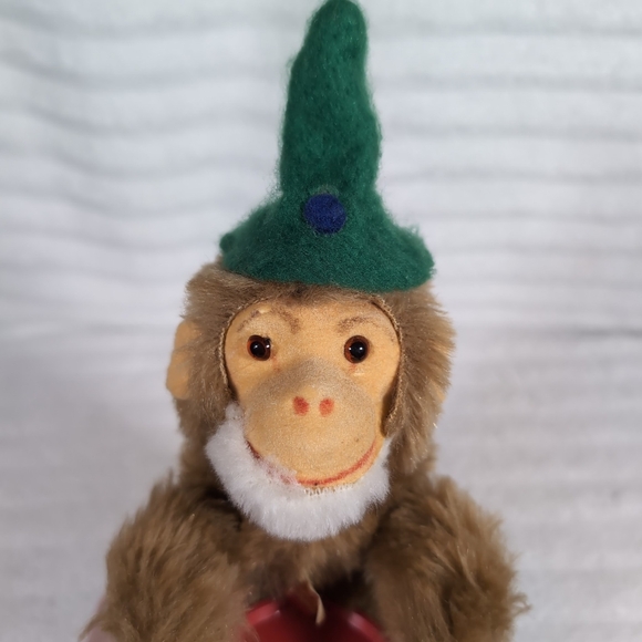 Vintage Carl Original Wind Up Monkey Drummer Toy West Germany Stuffed Plush READ - Picture 6 of 8